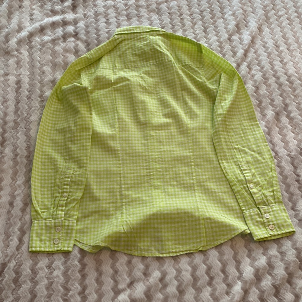 J. Crew Gingham Button Down Size Xs - image 3